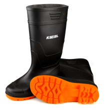 Black Rubber Safety Work/Rain Boots